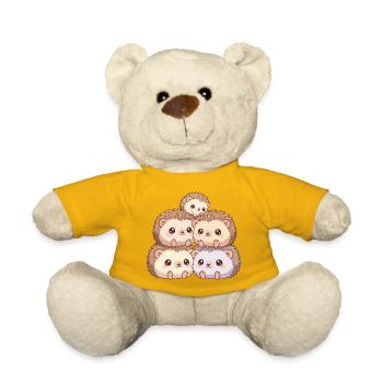 Kuschelige Igelfamilie - Teddy - Sonnengelb - Vorne