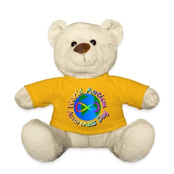 Journée mondiale de sensibilisation à l’autisme - Nounours - jaune soleil - Devant