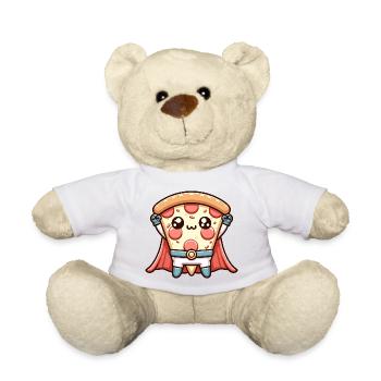 Pizzaheld Kawaii Cape Superheld Pizza Pizzeria  - Teddy - Sonnengelb - Vorne