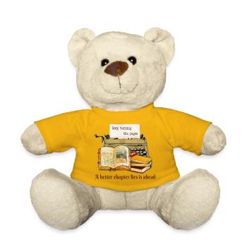 Keep Turning The Pages  - Teddy Bear - sun yellow - Front