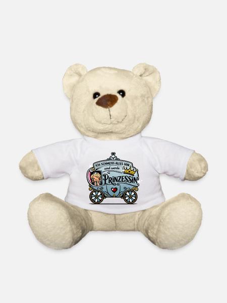 Ich werd Prinzessin Glitzerkutsche - Teddy - Sonnengelb