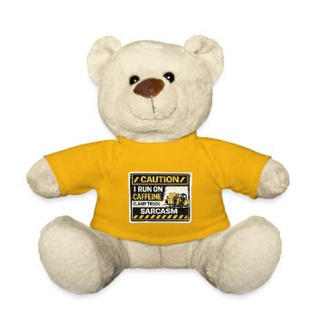 Sarcasme de chariot élévateur alimenté par la caféine - Nounours - jaune soleil - Devant