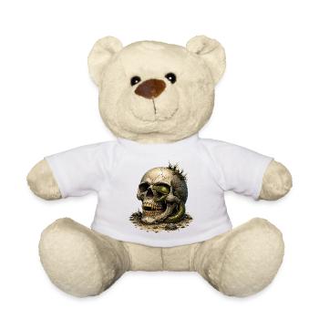 Schädel und Schlange im Sand - Teddy - Sonnengelb - Vorne