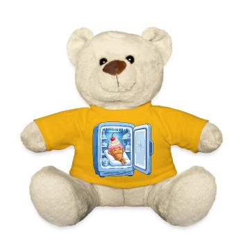 Kühlschrank Eiscreme Kuschelheld - Teddy Bear - sun yellow - Front