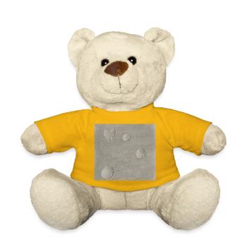 Realistische 3D Wassertropfen - Teddy - Sonnengelb - Vorne