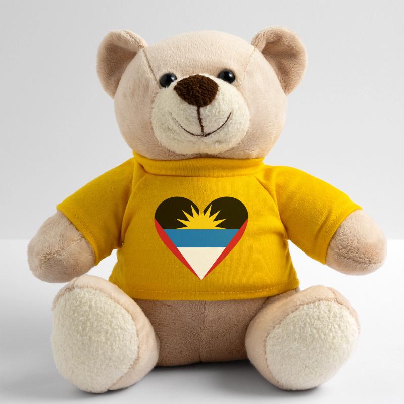 Antigua and Barbuda Heart Teddy Bear