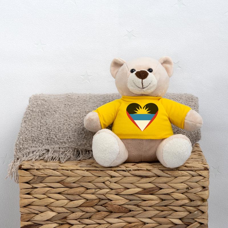 Antigua and Barbuda Heart Teddy Bear