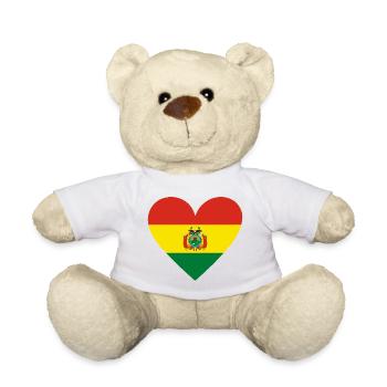 Bolivie Cœur - Nounours - jaune soleil - Devant