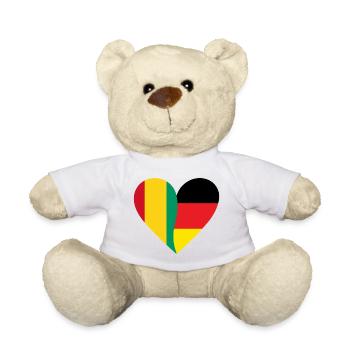 Guinea Germany Heart - Teddy Bear - sun yellow - Front