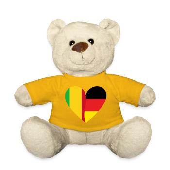 Mali Germany Heart - Teddy Bear - sun yellow - Front