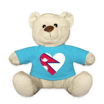 Nepal Heart - Teddy - Atollblau - Vorne
