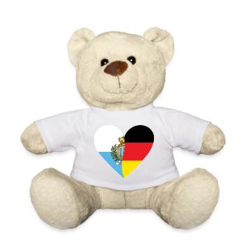 San Marino Germany Heart - Teddy - Sonnengelb - Vorne