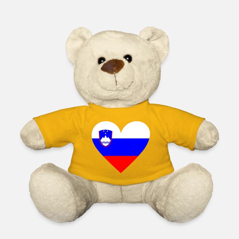 Slovenia Heart - Teddy - Sonnengelb