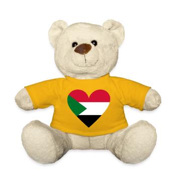 Sudan Heart - Teddy Bear - sun yellow - Front