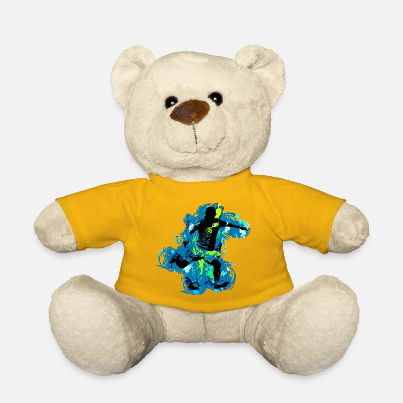 Fussball - Teddy - Sonnengelb