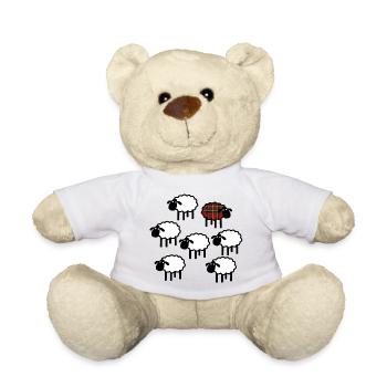 Scottish individual sheep - Teddy Bear - sun yellow - Front