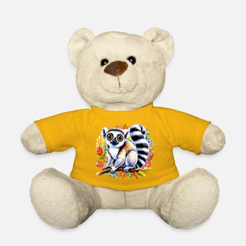 Lémurien - Nounours - jaune soleil