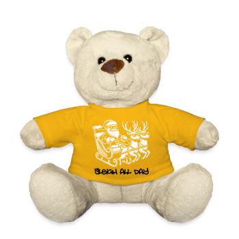 Glacière Père Noël – Traîneau toute la journée - Nounours - jaune soleil - Devant