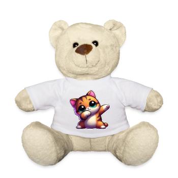 Cute kitten with big expressive eyes - Teddy Bear - sun yellow - Front