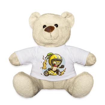 Yellow Ninja Motoaction - Teddy Bear - sun yellow - Front