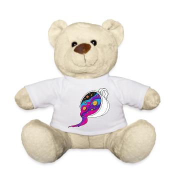 Cosmic Coffee Mug Galaxy River - Teddy Bear - sun yellow - Front