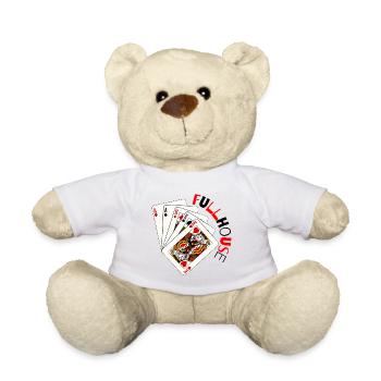 Retro-Spielkarten-Fanfare - Teddy - Sonnengelb - Vorne