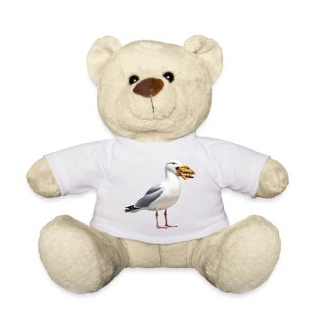 Silbermoewe-mit-Fischbroetchen - Teddy - Sonnengelb - Vorne