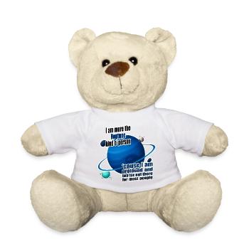 I am more the Neptune kind o' person - Teddy Bear - sun yellow - Front