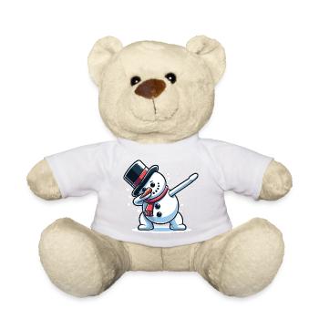 Dabbing Weihnachts Schneemann Dab Weihnachten - Teddy - Sonnengelb - Vorne
