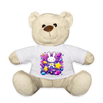 Space Star Bunny - Teddy Bear - sun yellow - Front