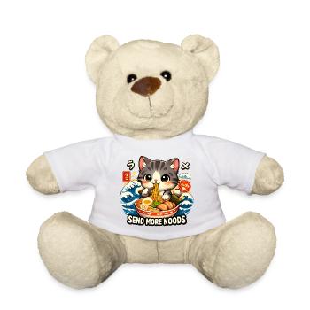 Kawaii Katze Ramen Nudeln Anime Katze - Teddy - Sonnengelb - Vorne