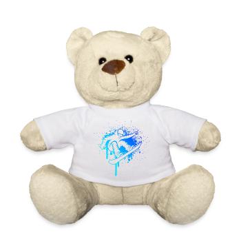Puristisches Snowboard Thema für Frauen - Teddy - Sonnengelb - Vorne