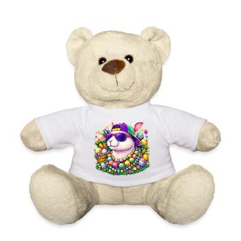 Easter Bunny Neon Sunglasses - Teddy Bear - sun yellow - Front