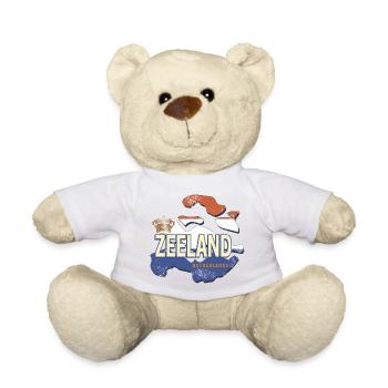 Zeeland Niederlande mit Landkarte Holland Souvenir - Teddy - Sonnengelb - Vorne
