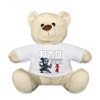 Dad Of The Birthday Ninja Geburtstag Lustig - Teddy - Sonnengelb - Vorne