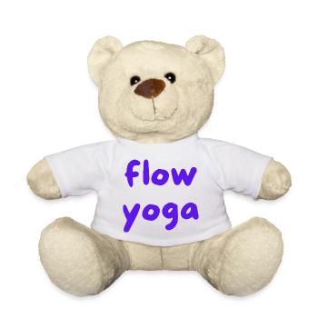 Flow Yoga Handlettering Purpur - Teddy - Sonnengelb - Vorne