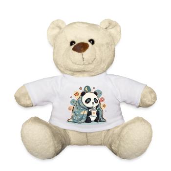 Kuschelpanda unter Wolkendecke - Teddy - Sonnengelb - Vorne