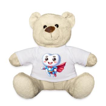 Dentist Superhero Tooth Teeth Hero Brushing Teeth - Teddy Bear - sun yellow - Front
