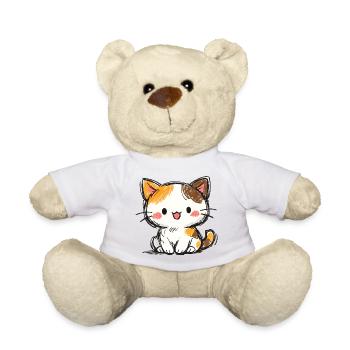 Kleines Glücks Kätzchen Cartoon - Teddy - Sonnengelb - Vorne
