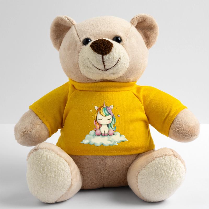 Rainbow unicorn on cloud Teddy Bear