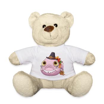 Lustiger Blobfisch - Herbst und Erntedank - Teddy - Sonnengelb - Vorne