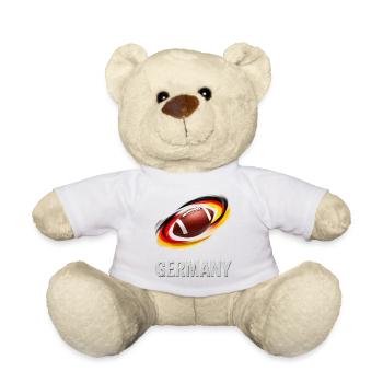 Graphique du tourbillon de football allemand - Nounours - jaune soleil - Devant