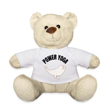 Power Yoga Seal - Teddy Bear - sun yellow - Front