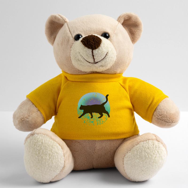 Schwarze Katze Teddy