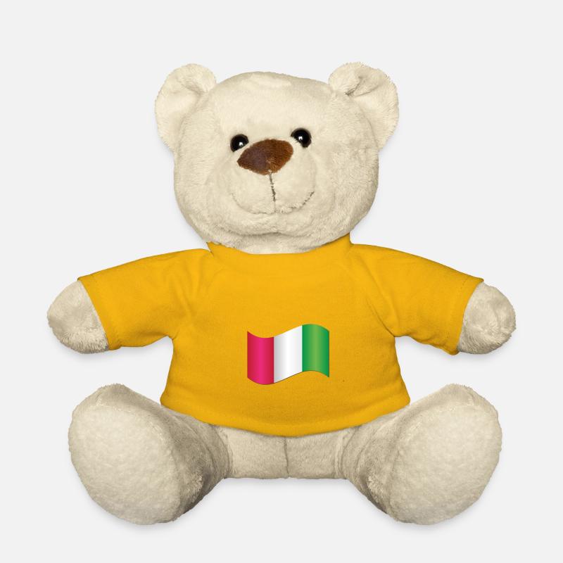 Italian Flag - Teddy Bear - sun yellow