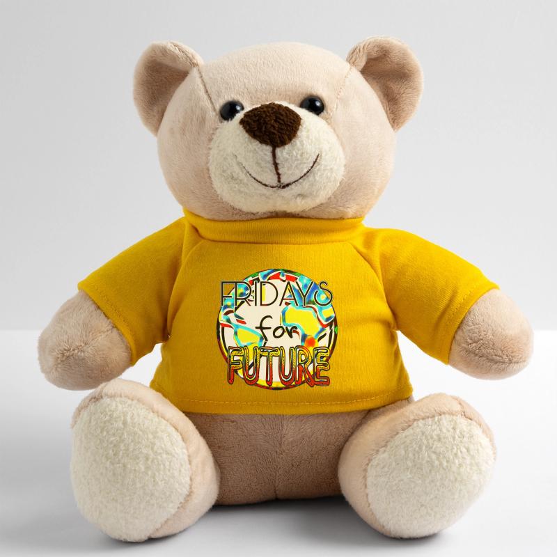 Klimaschutz Statement Farbenkunst Teddy