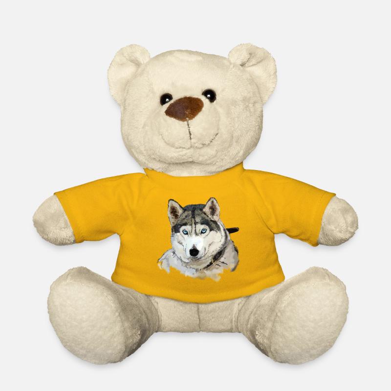 Husky - Teddy Bear - sun yellow