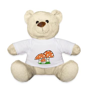 naturgrafik, Fliegenpilze, tolle Waldmotive - Teddy - Sonnengelb - Vorne