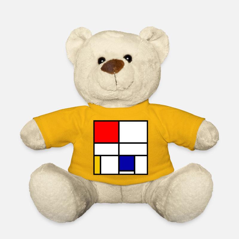 Mondrian 3 - Nounours - jaune soleil