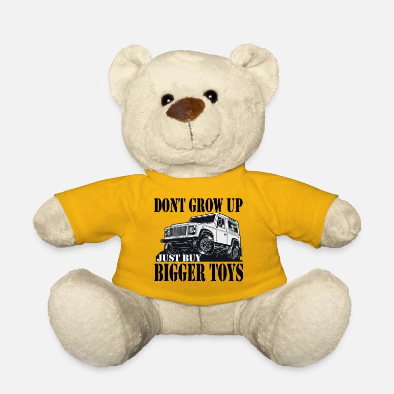 Defender Land-Rover Gift cadeau - Nounours - jaune soleil